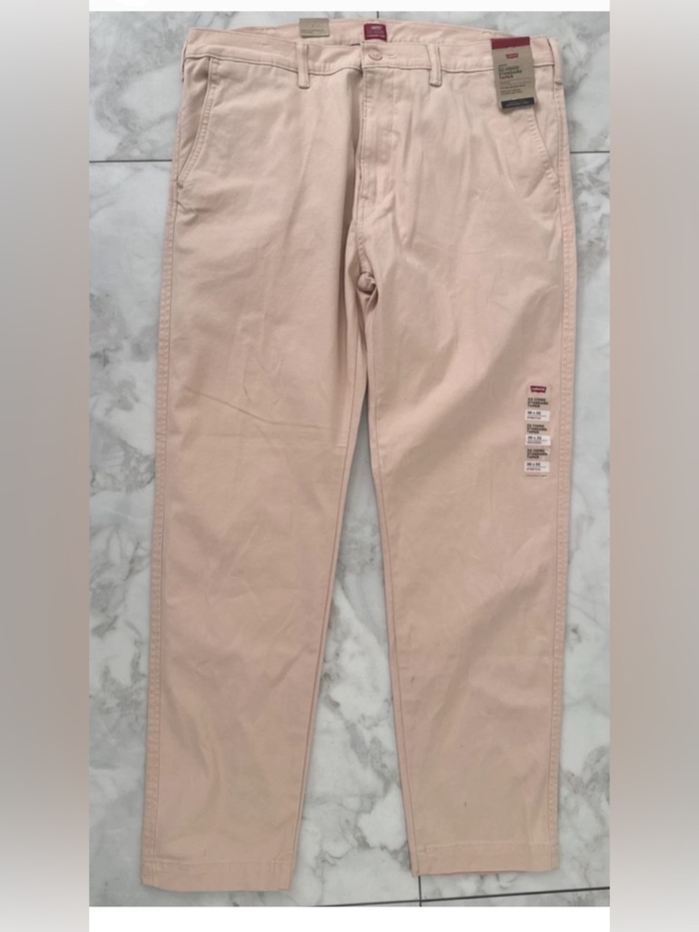 Levi's XX Chino Standard Taper Pants Mens 38x32 Cargo Pink Stretch New READ